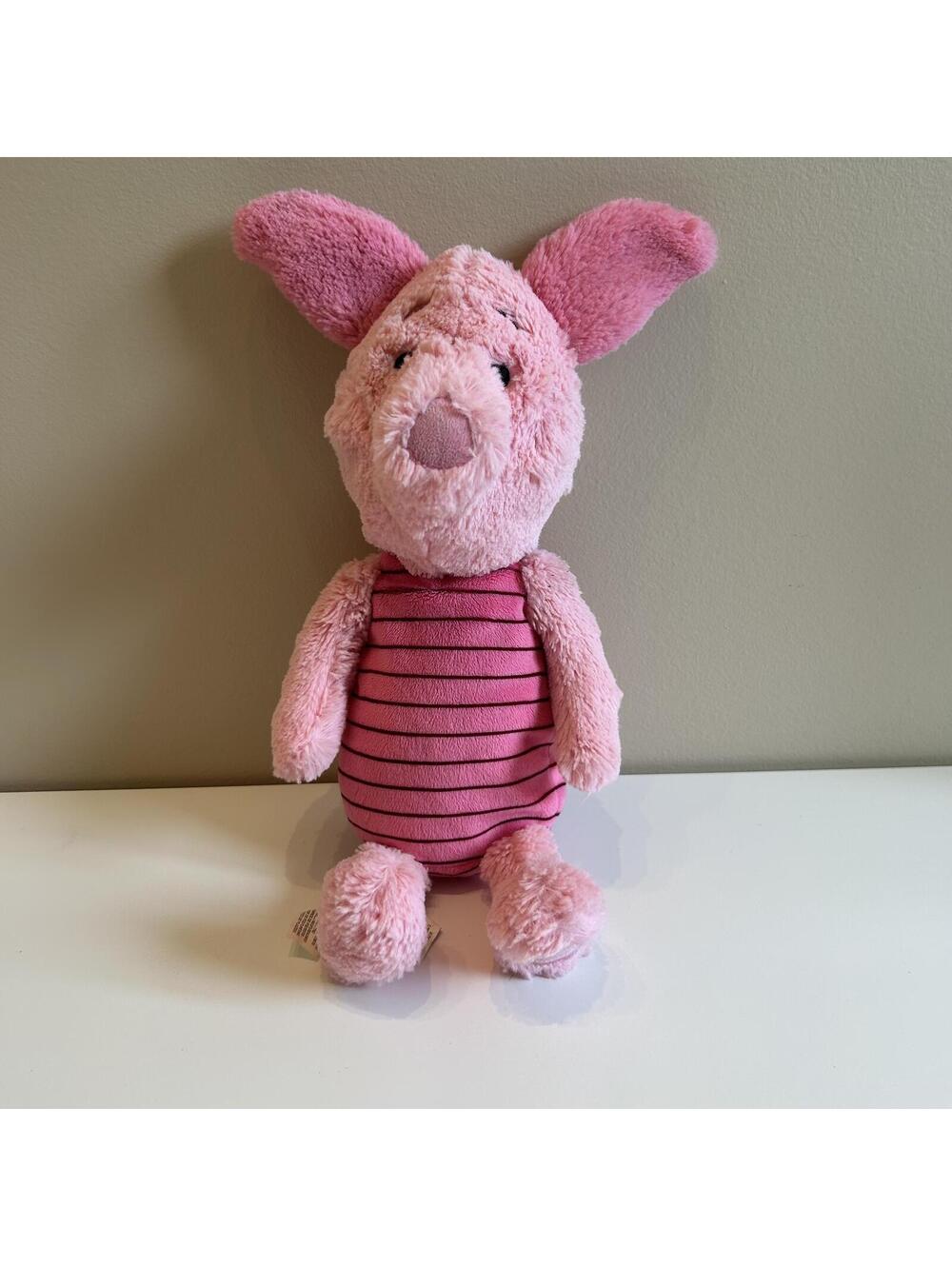 Piglet Winnie the Pooh 12" Plush Disney Store Stamped Exclusive Authentic Pink